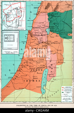 La Palestina al tempo di Gesù, 4 A.C. - 30 D.C. : (Compreso il periodo di Erode, 40 - 4 a.C.) Foto Stock