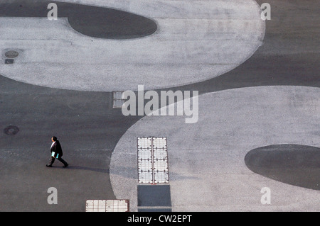 Imprenditore a Basilea in Svizzera Foto Stock