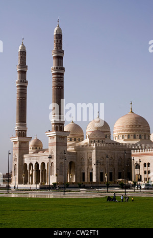 Al Raaess moschea, Sana'a, un sito Patrimonio Mondiale dell'UNESCO, Yemen, Asia Occidentale, Penisola Arabica. Foto Stock