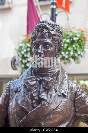 Londra, Jermyn Street Statua di Beau Brummell Foto Stock