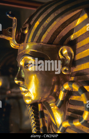 Egitto Il Cairo Museo Egizio Tutankhamon s sarcofago Foto Stock