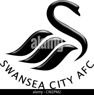 Logo della Welsh football team Swansea City Association Football Club. Foto Stock
