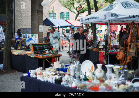 St Lawrence Market fiera antiquaria, Toronto, Canada. Foto Stock