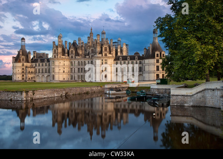 Chateau de Chambord, Valle della Loira, Centro Francia Foto Stock