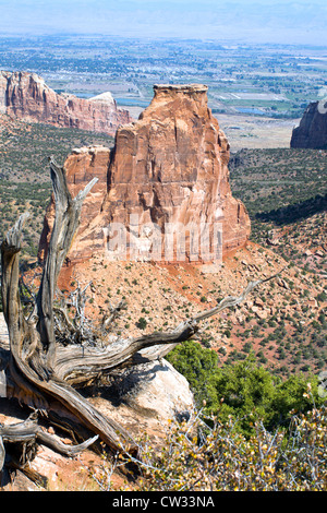 Uno dei tanti spettacolari vedute del Colorado National Monument vicino fruita, Colorado. Foto Stock