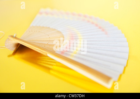 Uchiwa giapponese ventola a mano Foto Stock