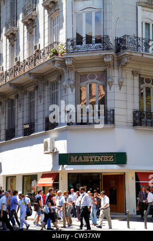 Buenos Aires Argentina,centro,Avenida de Mayo,scena di strada,condominio residenziale appartamenti edificio edifici alloggio, architettura balc Foto Stock