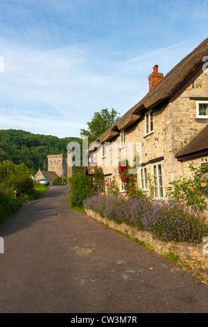 Cottage in Branscombe, Devon, Inghilterra, Regno Unito, Europa Foto Stock