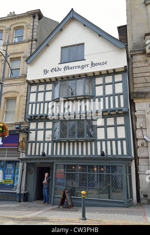 YE Olde Murrenger House Pub, High Street, City of Newport (Casnewydd), Wales (Cymru), Regno Unito Foto Stock