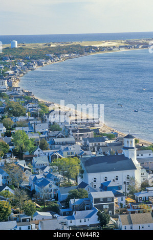 Vista aerea a Provincetown, Massachusetts Foto Stock