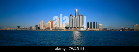 Detroit, Michigan skyline Foto Stock