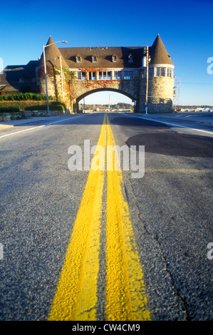 Narragansett Pier sulla strada panoramica 1S, RI Foto Stock