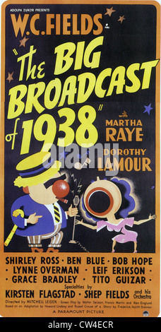 La grande diffusione di 1938 - Poster per 1938 Paramount film in cui Bob Hope ha fatto il suo debutto dello schermo Foto Stock