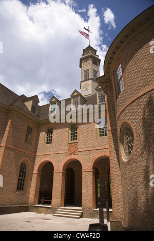 Il Capitol Building Colonial Williamsburg Virginia dove in questo edificio Patrick Henry George Washington George Mason George Foto Stock