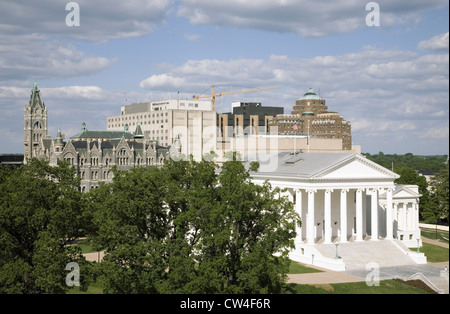 Vista aerea del 2007 restaurato Virginia State Capitol progettato da Thomas Jefferson che è stato ispirato dal greco e architettura romana Foto Stock