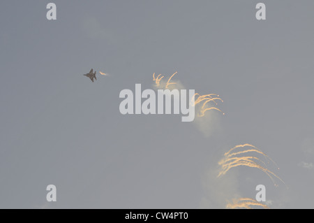 Forza Aerea israeliana F-15I Fighter jet in volo Foto Stock