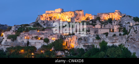 La città medievale di Les Baux de Provence, Francia Foto Stock