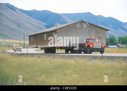 Casa trasferiti su autostrada, Route 89, UT Foto Stock