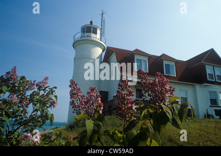 Grand Traverse Faro all'interno del Leelanau parco statale, Northport, MI Foto Stock