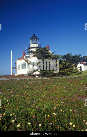 Point Pinos Lighthouse in Pacific Grove, Monterey Bay Area, CA Foto Stock