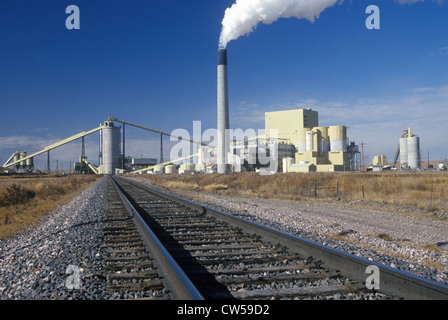 America la più grande di vapore con raffreddamento ad aria-Impianto di potenza elettrico in Wyodak, WY Foto Stock