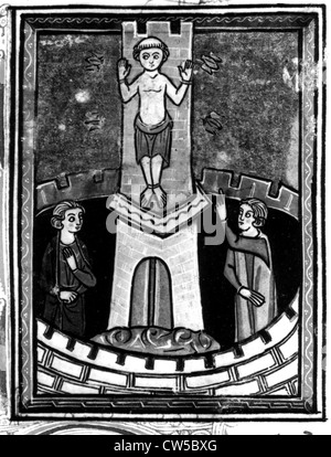 William del pneumatico, "Storia delle azioni fatte al di là del mare", Accra, ca. 1275: La tortura di Aimery di Limoges Foto Stock