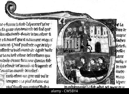 William del pneumatico, "Storia delle azioni fatte al di là del mare", Accra, ca. 1275-1291 Foto Stock