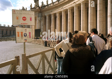 Roma, Basilica di San Pietro prima di essere umano Langer Foto Stock