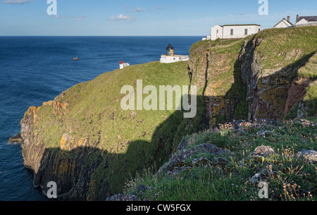 St Abb di Capo Faro e sirena antinebbia Foto Stock