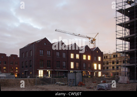 Berlino, marchio di nuova costruzione townhouses Foto Stock