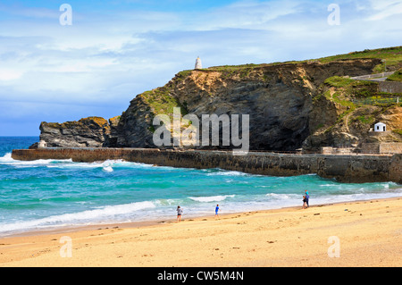 Portreath Beach, Cornwall, Regno Unito Foto Stock