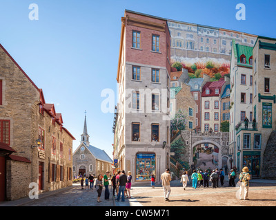 Fresque des Québécois, Quebec City Foto Stock