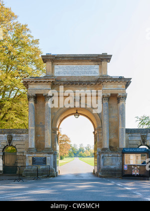 Woodstock Gate, Blenhiem Palace Foto Stock