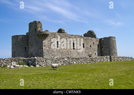 Il castello di Muness su Unist nelle isole Shetland Foto Stock