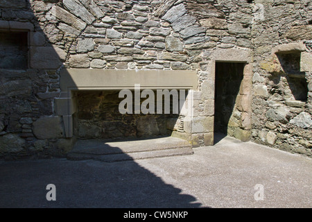 Il castello di Muness su Unist nelle isole Shetland Foto Stock