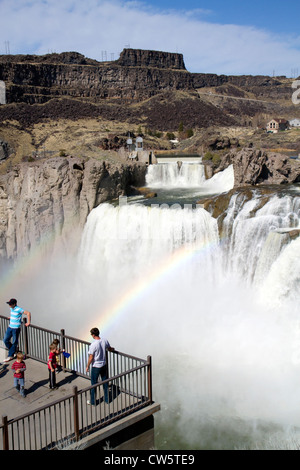 Shoshone Falls è una cascata che si trova sul fiume Snake in Twin Falls County, Idaho, Stati Uniti d'America. Foto Stock