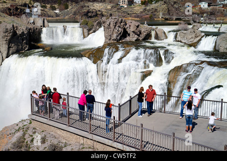 Shoshone Falls è una cascata che si trova sul fiume Snake in Twin Falls County, Idaho, Stati Uniti d'America. Foto Stock