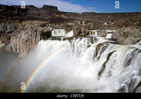 Shoshone Falls è una cascata che si trova sul fiume Snake in Twin Falls County, Idaho, Stati Uniti d'America. Foto Stock