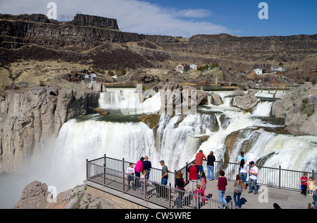 Shoshone Falls è una cascata che si trova sul fiume Snake in Twin Falls County, Idaho, Stati Uniti d'America. Foto Stock