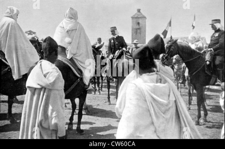 Il francese le operazioni militari in Marocco (1912) Foto Stock