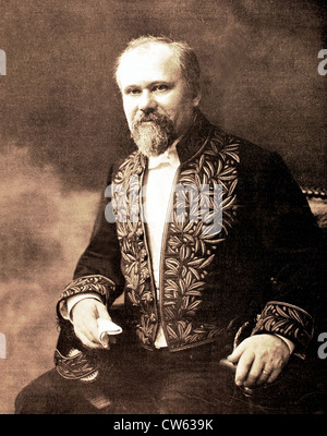 Ritratto del sig. Raymond Poincaré, ammesso come membro della "Accademia francese' nel 1908 Foto Stock