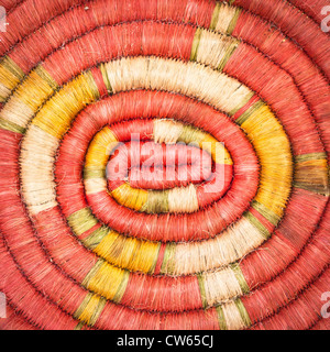 Immagine di sfondo dei rotoli di materiale in fibra naturale Foto Stock