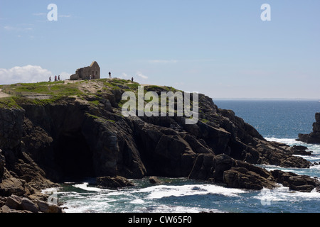 Promontorio vicino a Saint Pierre Quiberon in Bretagna Foto Stock