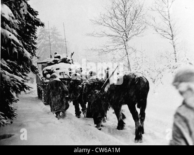 Battaglia di Bulge, 28 Gennaio 1945 Foto Stock