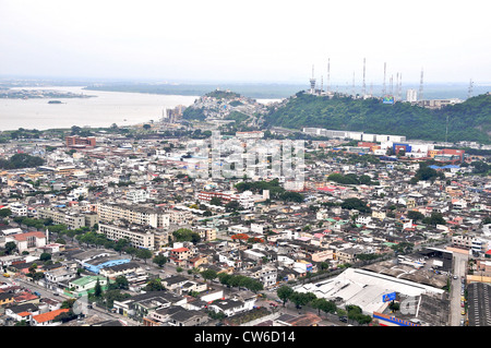 Vista aerea di Guayaquil Ecuador America del Sud Foto Stock