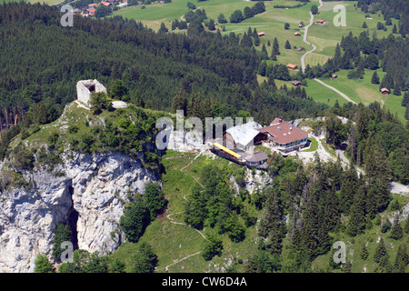 Massima rovina del castello di Germania a Falkenstein, in Germania, in Baviera, Allgaeu, Pfronten Foto Stock