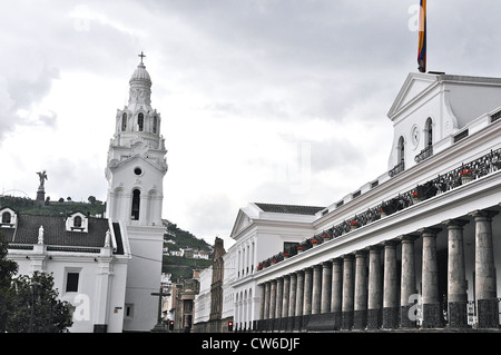 Palazzo presidenziale independance square Quito Ecuador America del Sud Foto Stock