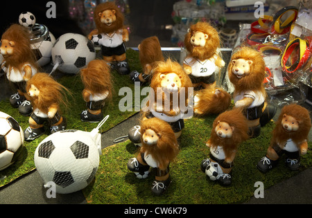 La mascotte ufficiale Goleo VI alla Coppa del Mondo di Calcio in miniatura Foto Stock