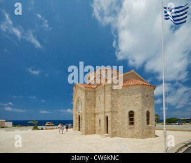 Chiesa cipriota nei pressi del Mar Mediterraneo Foto Stock