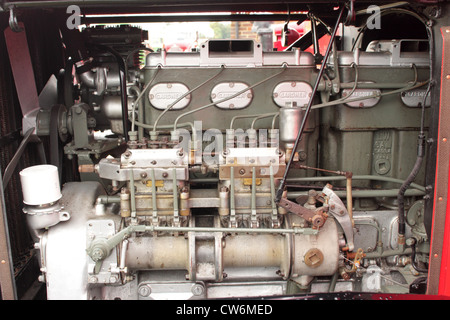 Un Gardner LW alimentazione del motore a 1948 Scammell zavorrare il trattore Foto Stock